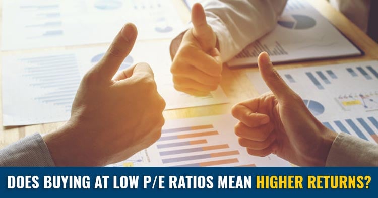 Does Buying at low P/E Ratios Mean higher Returns?