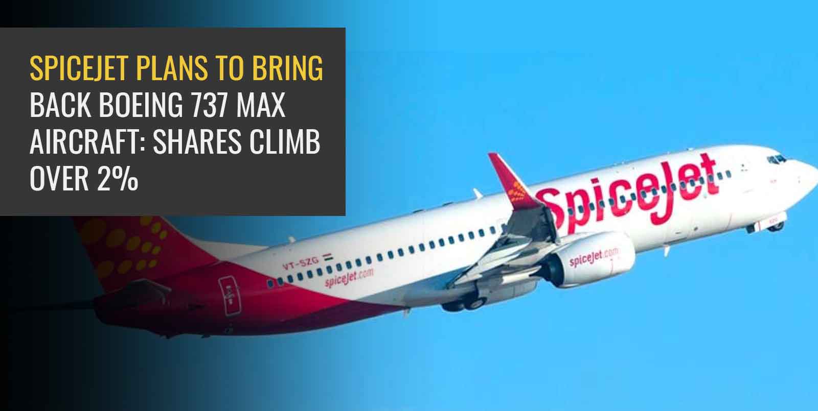 SpiceJet Plans to Bring Back Boeing 737 MAX Aircraft: Shares Climb Over ...