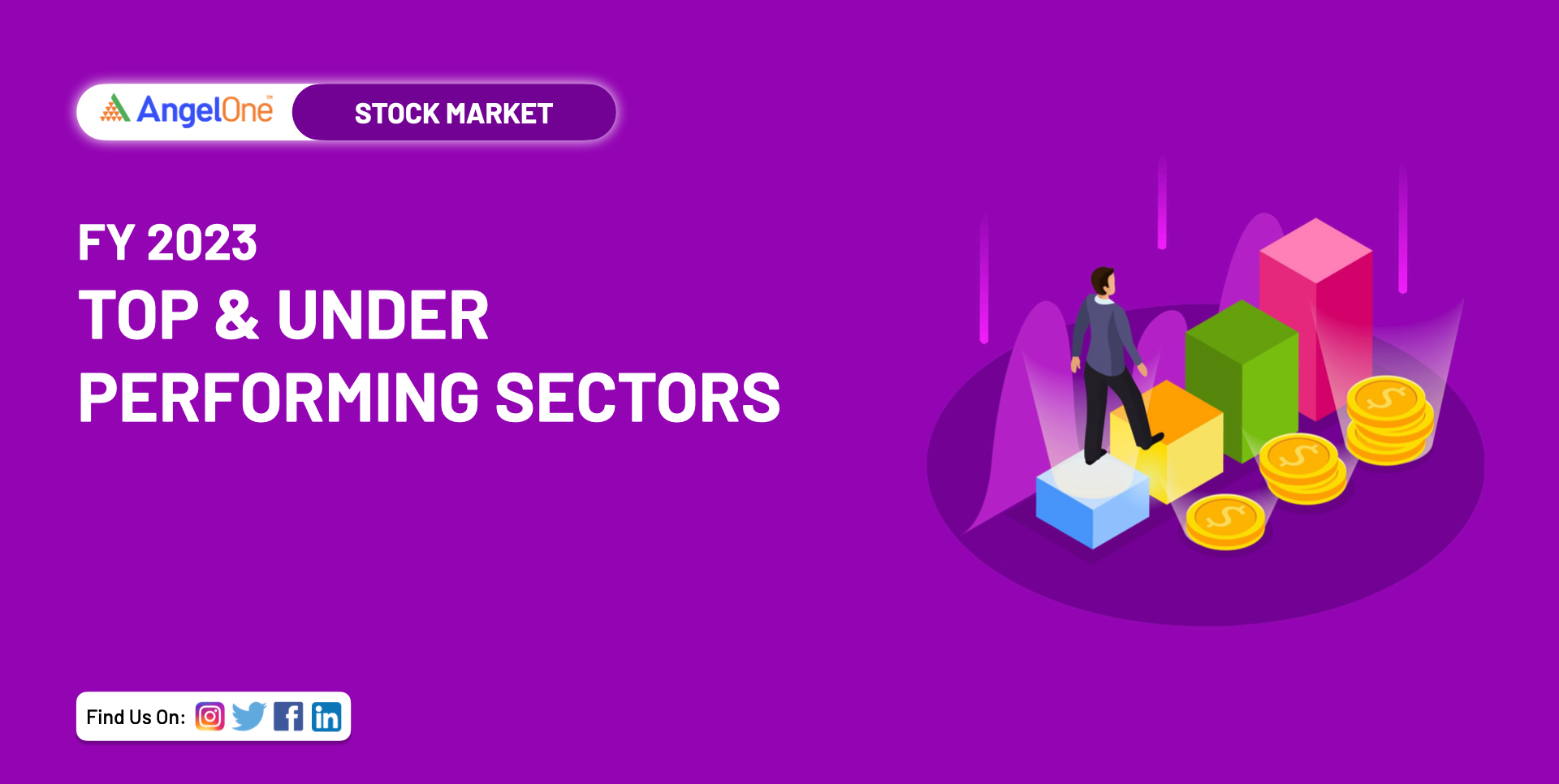 Top Performing and Under Performing Sectors In FY 2023 Angel One