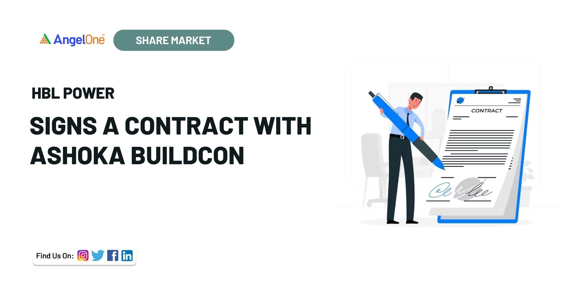 HBL Power signs a contract with Ashoka Buildcon for an order worth Rs 135 cr