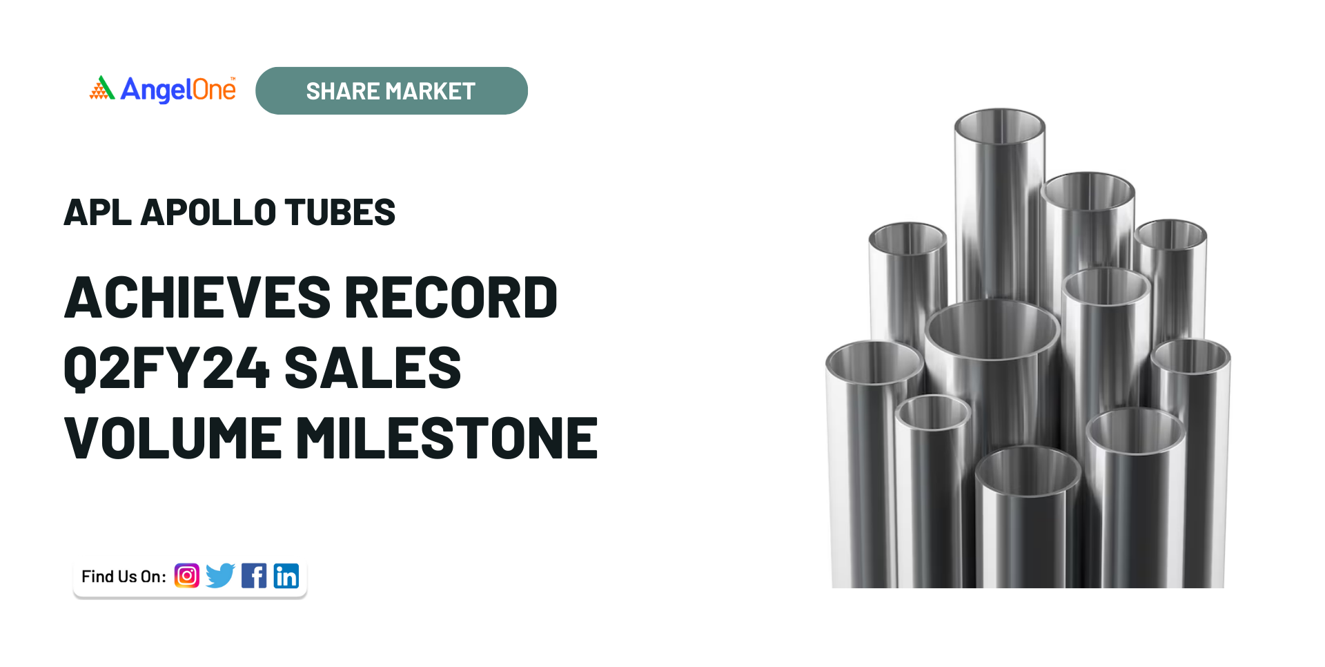 APL Apollo Tubes Achieves Record Q2FY24 Sales Volume Milestone Angel One