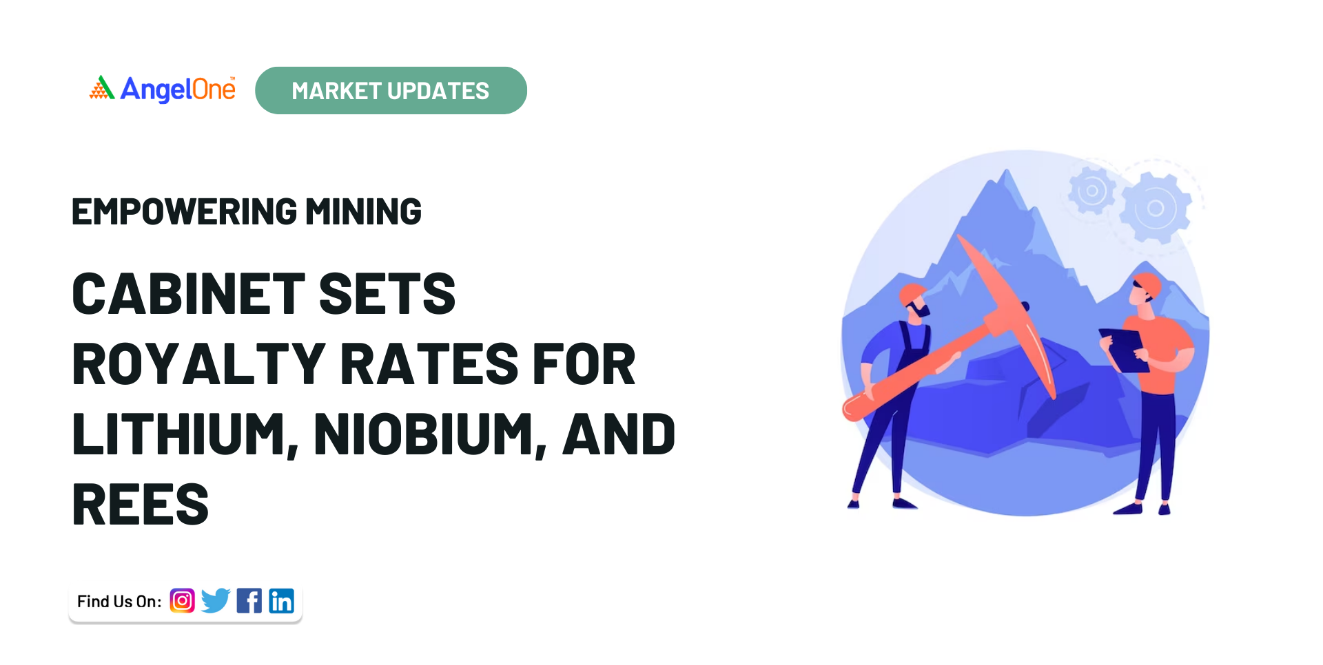 Sets Royalty Rates for Lithium, Niobium, and REEs Angel One