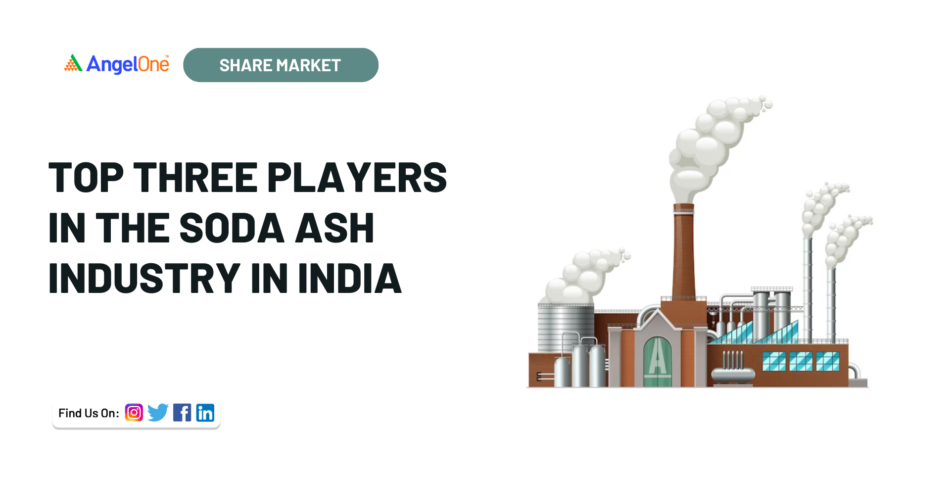 Top three players in the soda ash industry in India Angel One