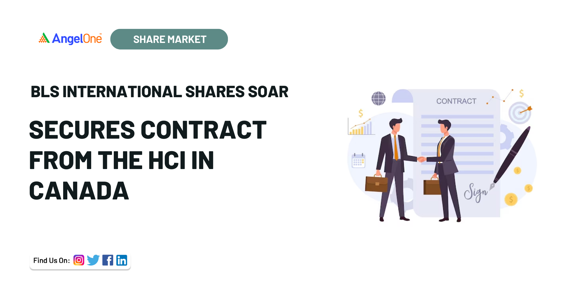 BLS International Shares Soar Secures contract from the HCI in Canada