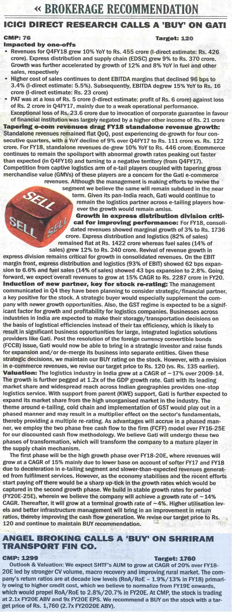 Brokerage Recommendation